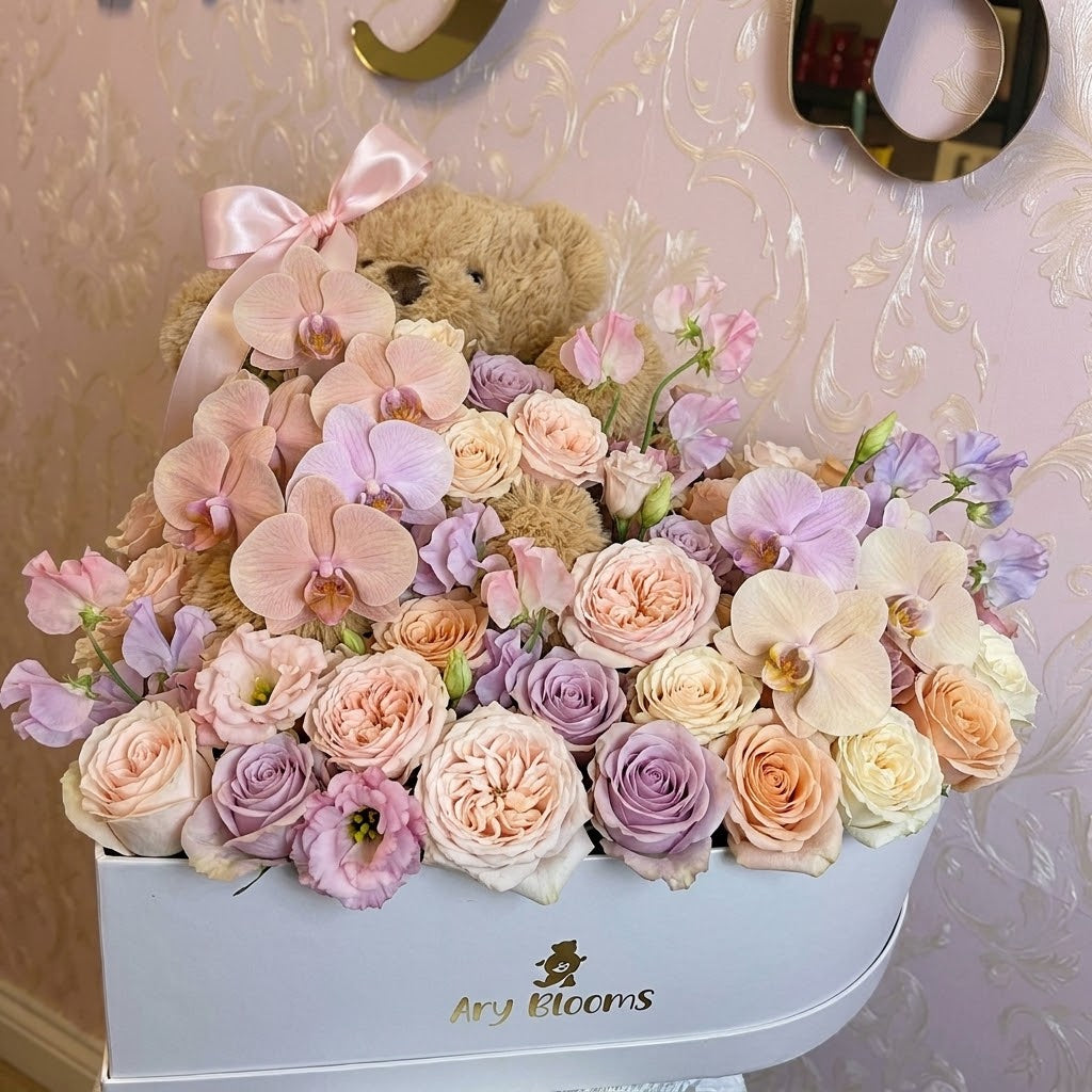 The Paris Romance – Luxury Rose & Orchid Box