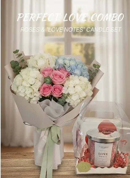 Flowers and Scented candles