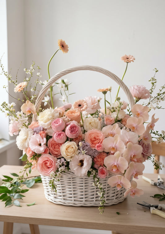 Blushing Elegance Basket
